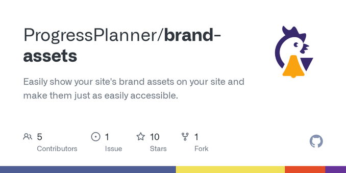 Easily show your site's brand assets on your site and make them just as easily accessible. - ProgressPlanner/brand-assets Easily show your site's brand assets on your site and make them just as easily accessible. - ProgressPlanner/brand-assets